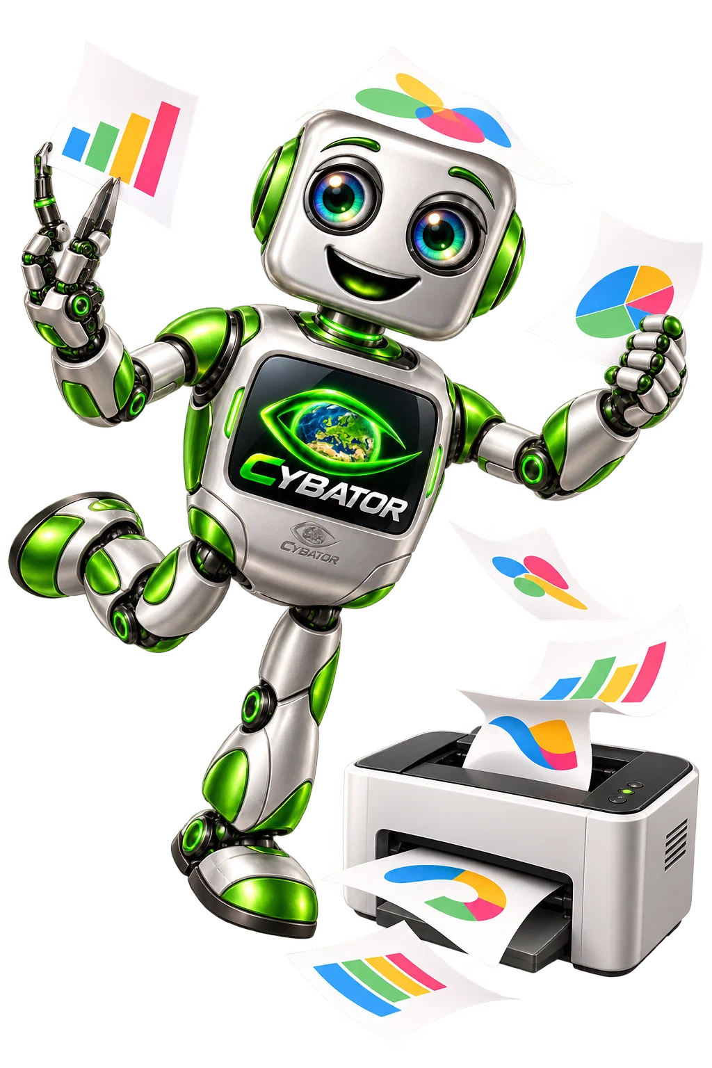 Cybator with a printer